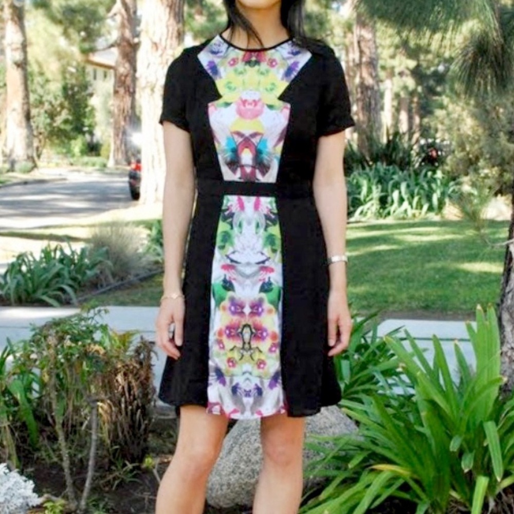Prabal Gurung for Target black floral mini dress - size 4
